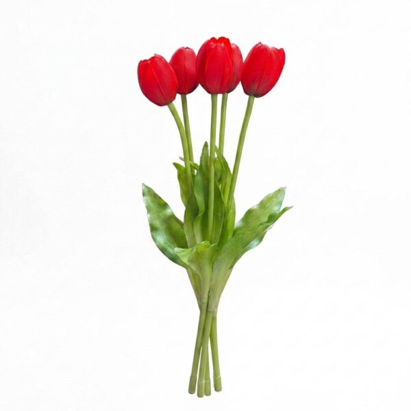 گل مصنوعی دسته لاله لاتکس