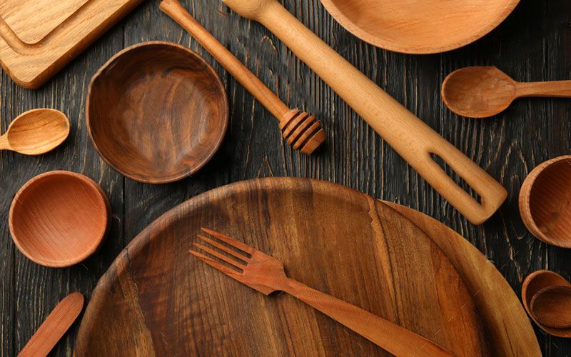 افزایش طول عمر ظروف چوبی