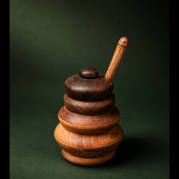 خمره عسل چوب گردو-کد 9745