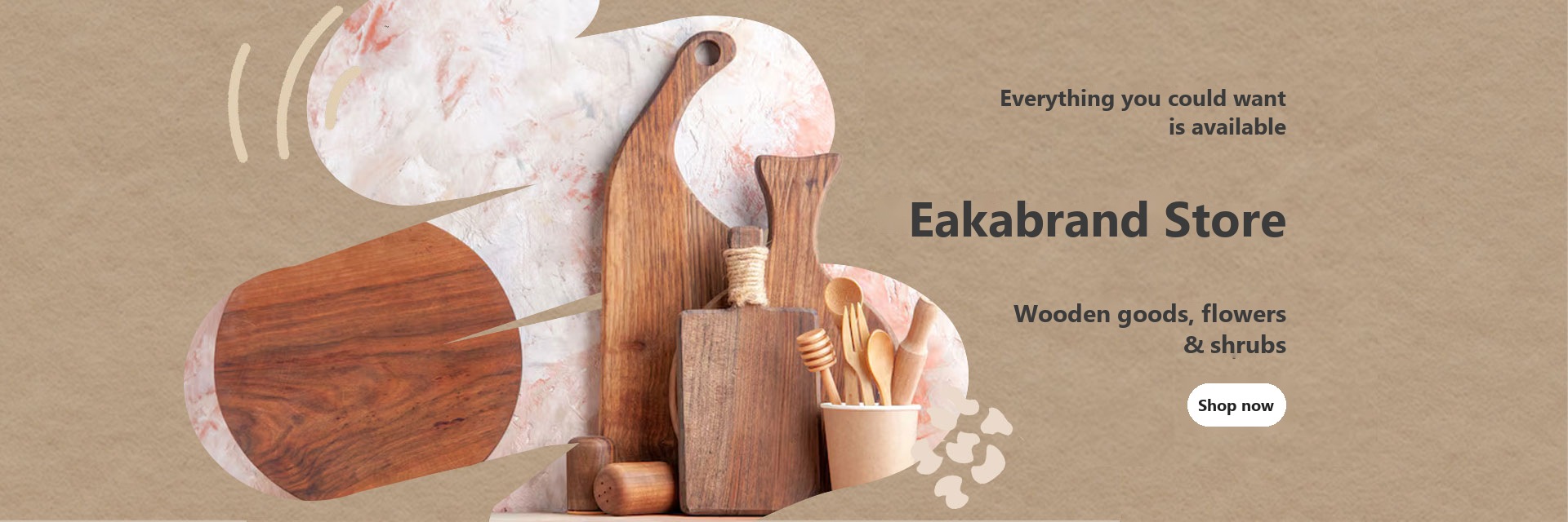 Eakabrand Store - wooden goods, flowers and shrubs